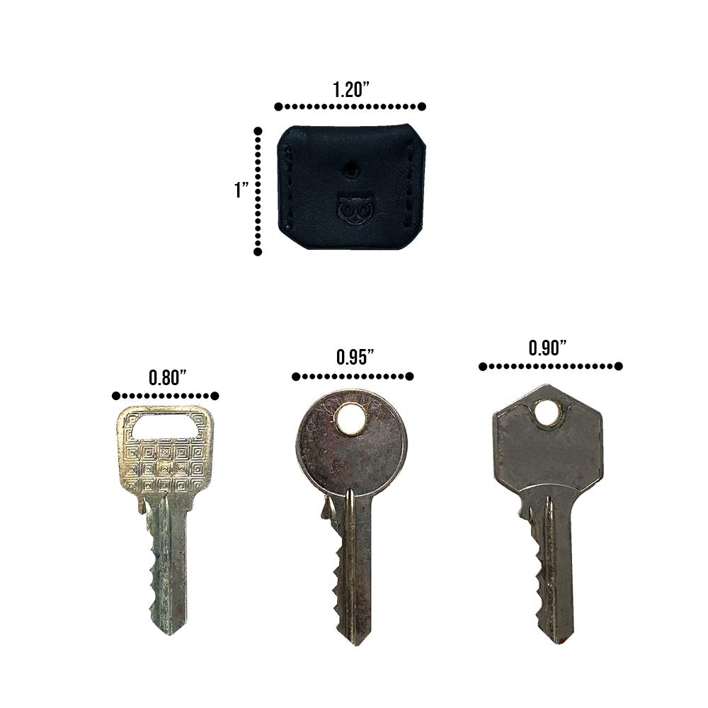 Hide & Drink, Set of 5 Head Key Covers, Key Protectors, Key Sleeves, Full Grain Leather, Handmade (Multicolor Earth)