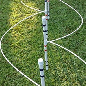 Weave Pole Guide Wires ONLY (Clip on) Set of 4 for Dog Agility. Read Description. Will ONLY fit Homemade Weave Poles Made from Factory Labeled 3/4" PVC Pipe