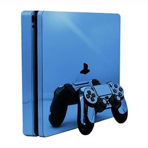 Sky Chrome Mirror - Vinyl Decal Mod Skin Kit by System Skins - Compatible with PlayStation 4 Slim Console (PS4S)