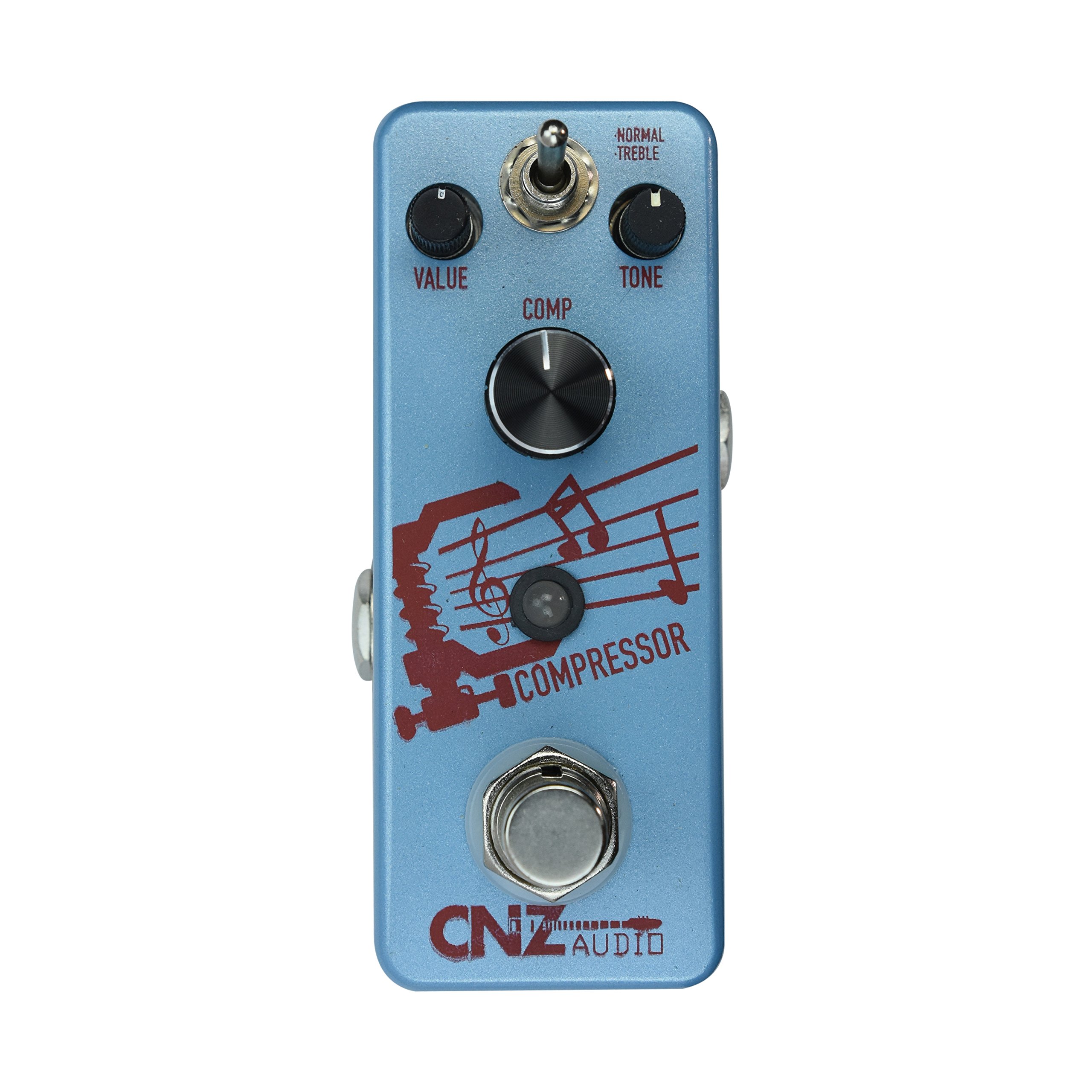 CNZ Audio Compressor - Compression Guitar Effects Pedal, True Bypass