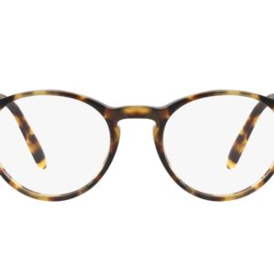 Persol PO3092V Round Prescription Eyewear Frames, Brown/Beige Tortoise/Demo Lens, 50 mm