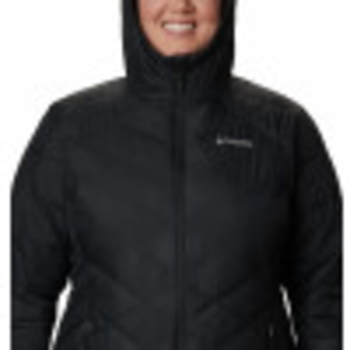 Columbia Women's Heavenly Long Hooded Jacket, Black, Large