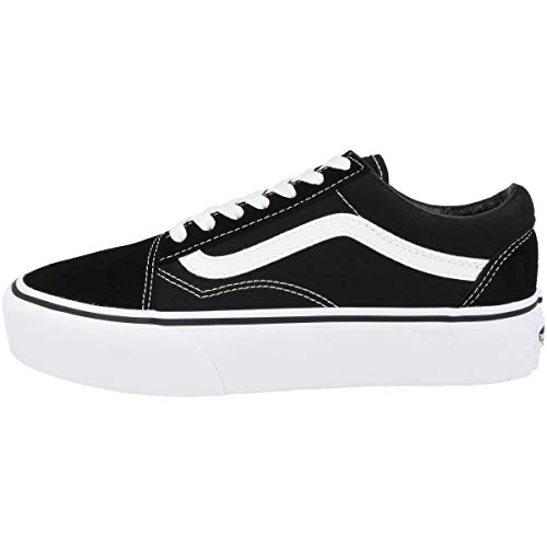 Vans Women's Old Skool Platform Trainers, (Black/White Y28), 5 UK 38 EU