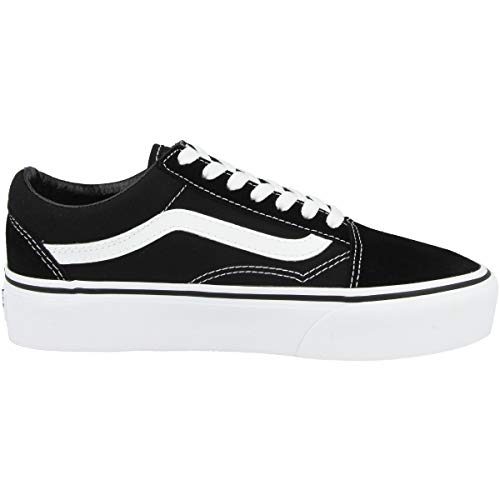 Vans Women's Old Skool Platform Trainers, (Black/White Y28), 5 UK 38 EU