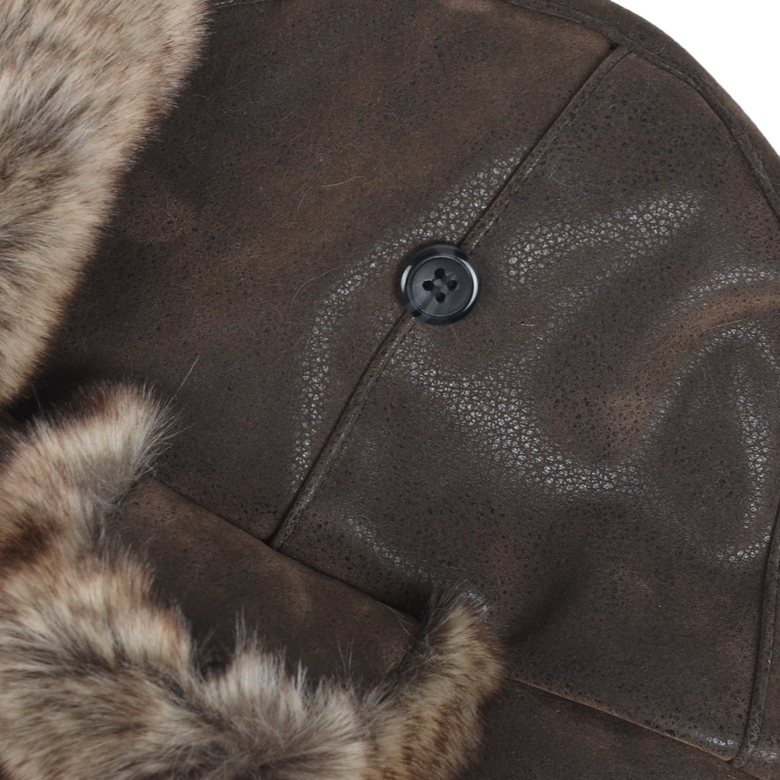 Janey&Rubbins Cold Weather Winter Gear Russian Ushanka Cossack Trooper Hat Trapper Hunter Headwear Pilot Aviator Cap (R, Brown, M)