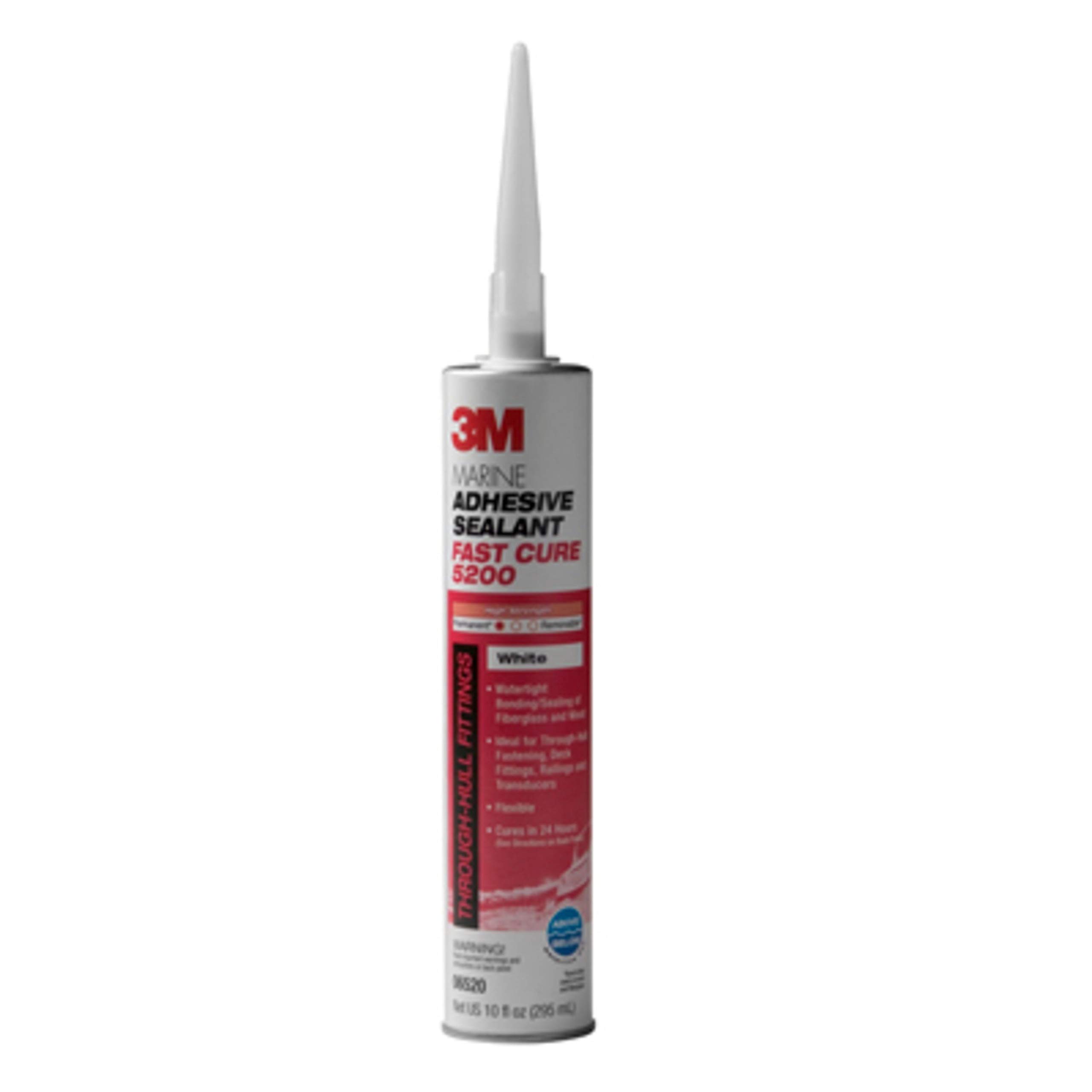 3M 06520 White Marine 5200 Fast Cure Sealant 10 fluid ounce cartridge 3 PACK