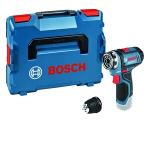 bosch professional gsr 12v-15 fc cordless drill driver + gfa-12b drill chuck adapter (without battery and charger) - l-boxx