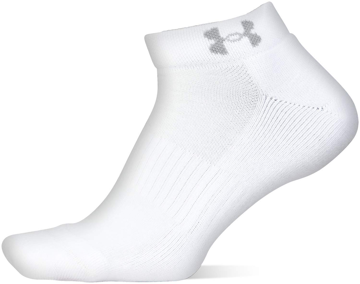 Under Armour Train Lo Cut Socks, 2-pair, White, Shoe Size: Mens 4-8, Womens 6-9