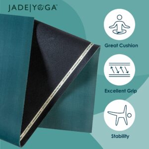 Jade Yoga Elite S 71" Inch Yoga Mat - Forest Green