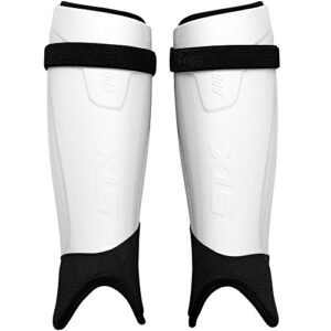 stx field hockey stallion 800 shin guard, white , large/x-large