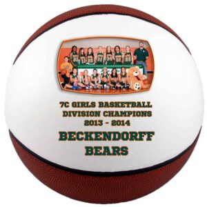 Personalized basketballs - Custom Photo Basketball Gift - Regulation Size Basketball - Any Image - Any Text - Any Logo