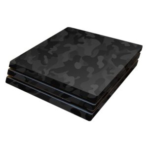 mightyskins skin compatible with sony ps4 pro console - black camo | protective, durable, and unique vinyl decal wrap cover | easy to apply, remove, and change styles | made in the usa