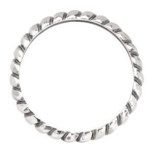 Silpada 'Belle Fleur' Twisted Stacking Ring in Sterling Silver, Size 7, Size 7