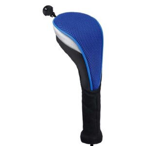 Andux 4pcs/Pack Long Neck Golf Hybrid Club Head Covers Dial No. Tag CTMT-02 Blue