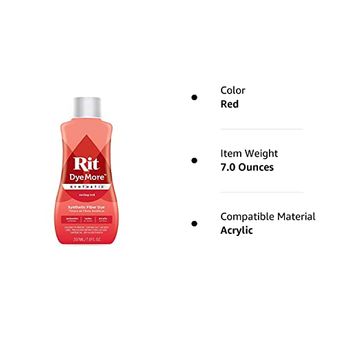 Rit Dye More Synthetic 7oz-Racing Red, Other, Multicoloured