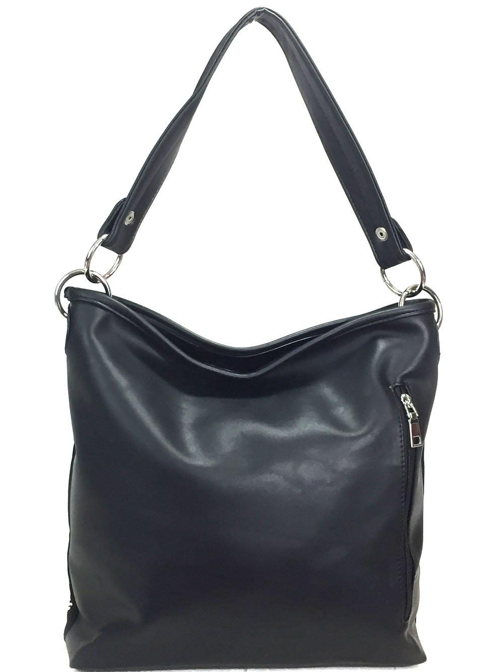 Zzfab Concealed Carry Gem Geometry Hobo Bag black