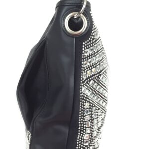 Zzfab Concealed Carry Gem Geometry Hobo Bag black