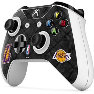 Skinit Decal Gaming Skin Compatible with Xbox One S Controller - Officially Licensed NBA Los Angeles Lakers Dark Rust Design