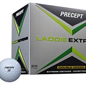 Precept 2017 Laddie Extreme Golf Balls (24 Balls), White