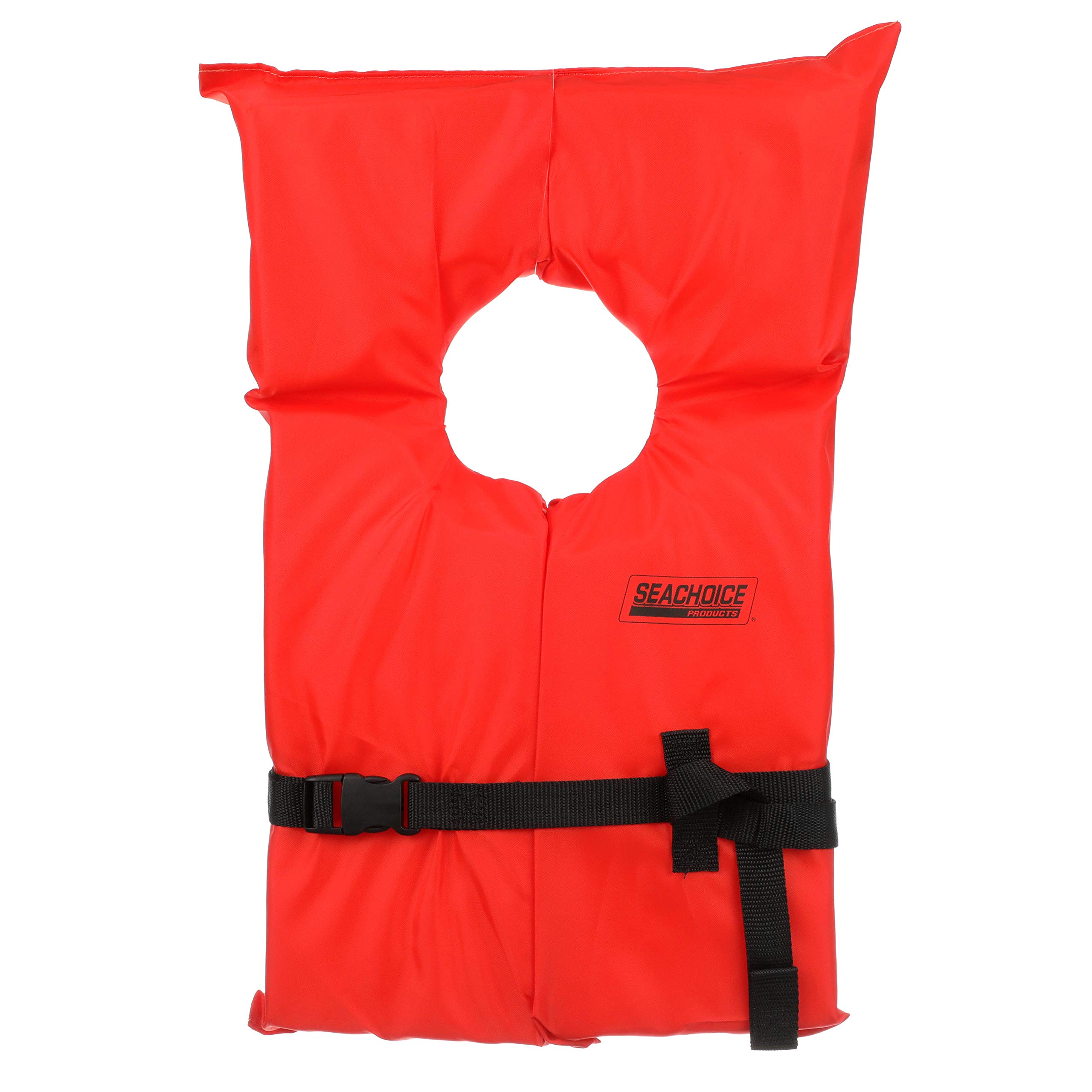 SEACHOICE 85520 Life Vest, Type II Personal Flotation Device â€“ Orange â€“ Adult