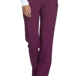 Cherokee iFlex CK002 Mid Rise Pull-On Pant Wine 2XL Petite