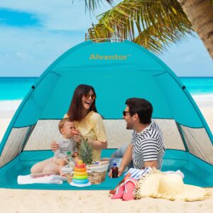 Alvantor Beach Tent Coolhut Plus Beach Umbrella Outdoor Sun Shelter Cabana Automatic Instant Pop-Up UPF 50+ Sun shade Portable Camping Fishing Hiking Canopy Easy Set Up Light Weight Windproof