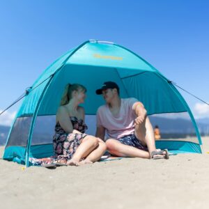 Alvantor Beach Tent Coolhut Plus Beach Umbrella Outdoor Sun Shelter Cabana Automatic Instant Pop-Up UPF 50+ Sun shade Portable Camping Fishing Hiking Canopy Easy Set Up Light Weight Windproof