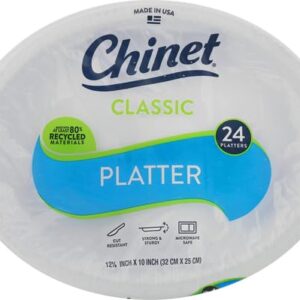 Chinet Premium Paper Platters, 10 Inch