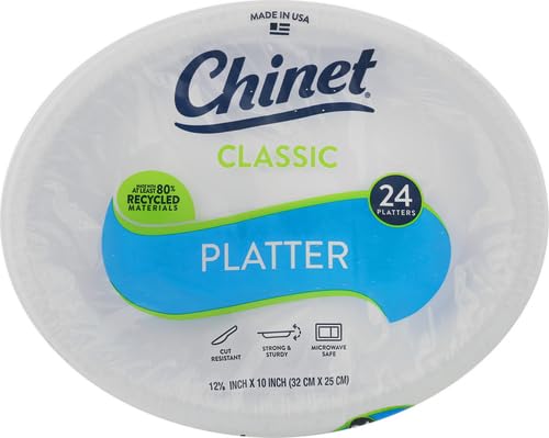 Chinet Premium Paper Platters, 10 Inch