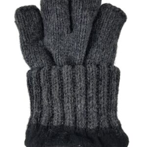 BRUCERIVER Men's Wool knitted with Thinsulate lining Fingerless Ragg Gloves Colour Anthra