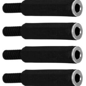 CESS 6.35mm 1/4 Inch Stereo TRS Female Connector Jack - 6.35mm Stereo Jack (jcx) (4 Pack)