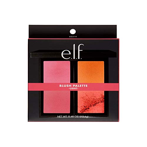 e.l.f. Powder Blush Palette, 4 Tonal Shades, Light, 0.56 oz.