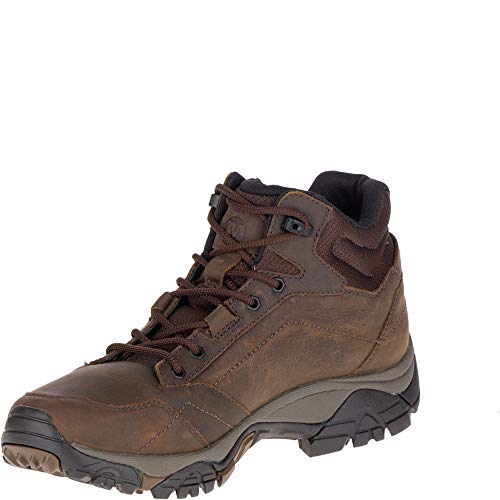 Merrell Men's Moab Adventure Mid Waterproof Hiking Boot, Dark Earth 9.5 Wide