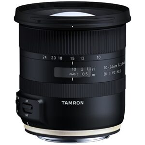 Tamron 10-24mm F/3.5-4.5 Di-II VC HLD Wide Angle Zoom Lens for Canon APS-C Digital SLR Cameras Black