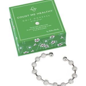 Golf Goddess Stroke/Score Counter Bracelet - Silver Golf Ball Bead