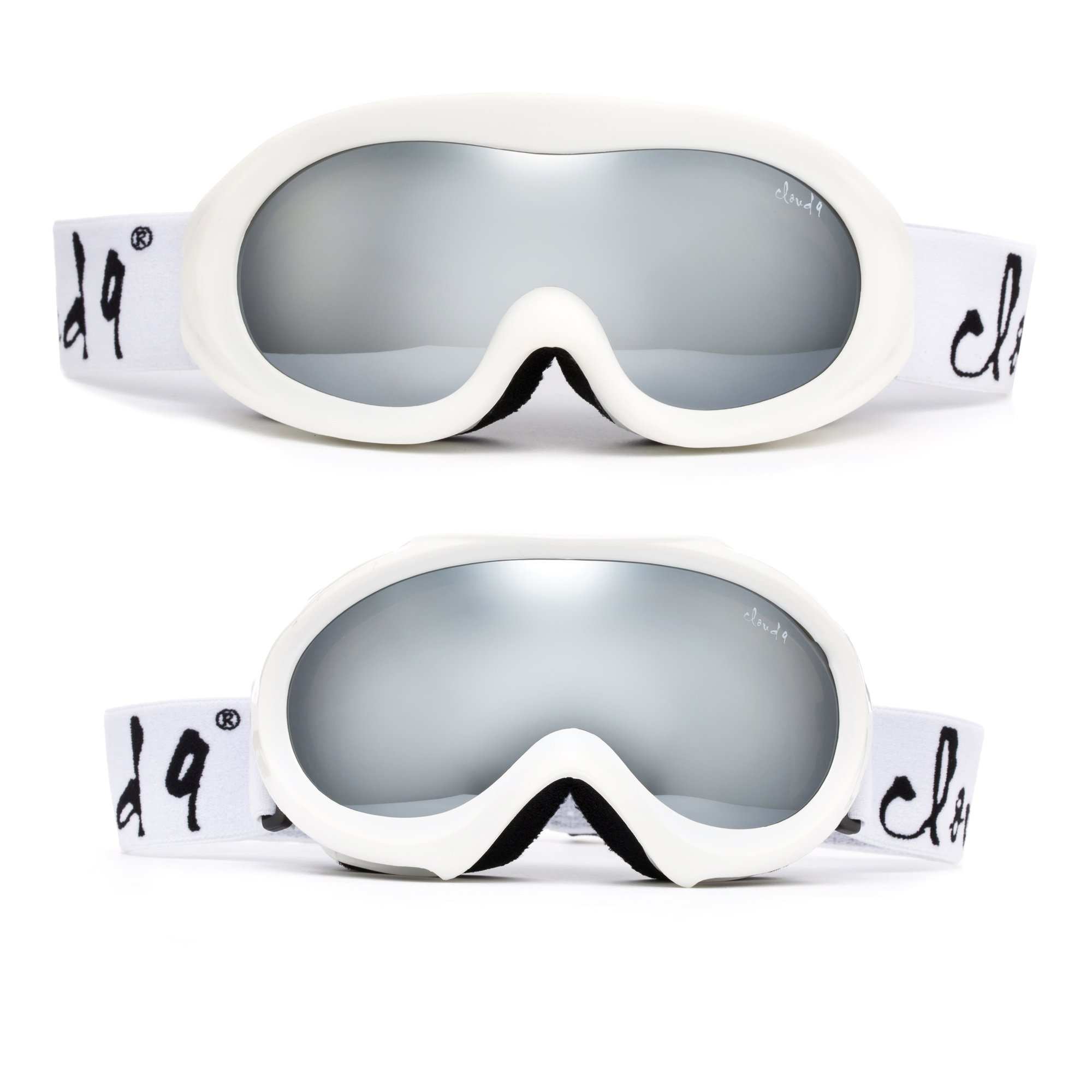 Cloud 9 - Twin Pack Mommy and Me Matching Goggles, Anti-Fog Dual Lens Wide Angle UV400 Snowboarding Ski Snow Goggles