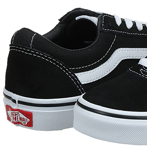 Vans Yt Ward Sneaker, Black ((Suede/Canvas) Black/White Iju), 11 US Unisex Little Kid