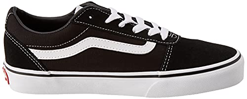 Vans Yt Ward Sneaker, Black ((Suede/Canvas) Black/White Iju), 11 US Unisex Little Kid