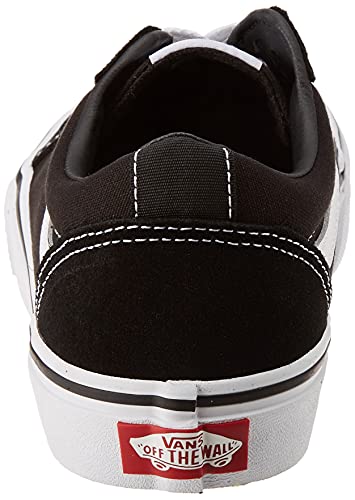 Vans Yt Ward Sneaker, Black ((Suede/Canvas) Black/White Iju), 11 US Unisex Little Kid