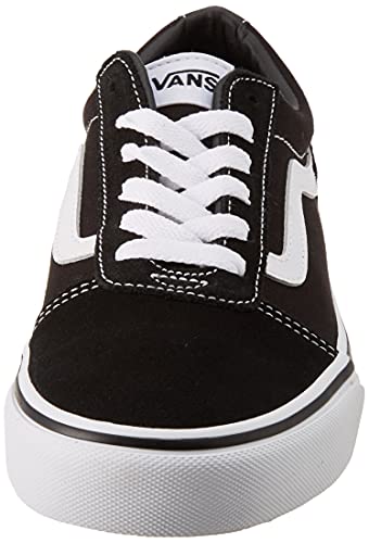 Vans Yt Ward Sneaker, Black ((Suede/Canvas) Black/White Iju), 11 US Unisex Little Kid