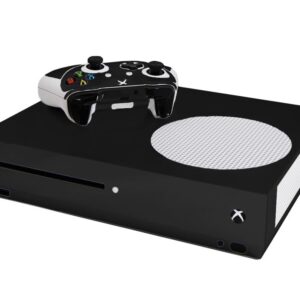 Matte Black - Vinyl Decal Mod Skin Kit by System Skins - Compatible with Microsoft Xbox One Slim (XB1 Slim)