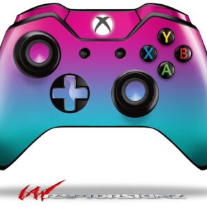 WraptorSkinz Decal Style Vinyl Skin Wrap compatible with XBOX One Original Wireless Controller Smooth Fades Neon Teal Hot Pink - (CONTROLLER NOT INCLUDED)