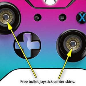 WraptorSkinz Decal Style Vinyl Skin Wrap compatible with XBOX One Original Wireless Controller Smooth Fades Neon Teal Hot Pink - (CONTROLLER NOT INCLUDED)