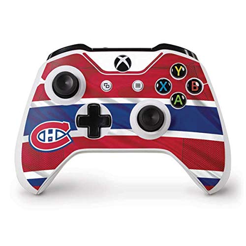 Skinit Decal Gaming Skin Compatible with Xbox One S Controller - Officially Licensed NHL Montreal Canadiens Home Jersey Design