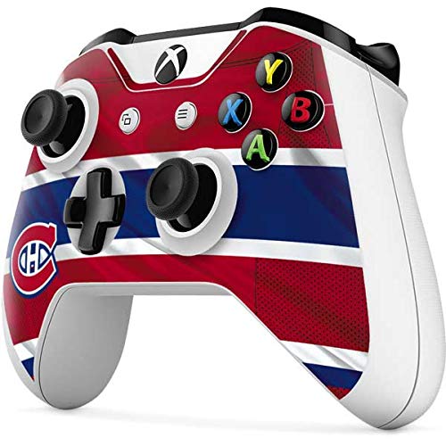 Skinit Decal Gaming Skin Compatible with Xbox One S Controller - Officially Licensed NHL Montreal Canadiens Home Jersey Design