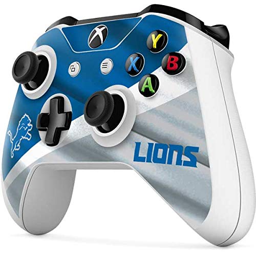 Skinit Decal Gaming Skin compatible with Xbox One S Controller - Officially Licensed NFL Detroit Lions Design