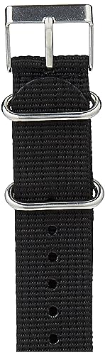 Timex TW7C05600 Weekender 20mm Black Fabric Slip-Thru Strap