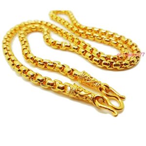 arrawana77 Chain 22K 23K 24K THAI BAHT GOLD GP NECKLACE 20" 35 Grams Jewelry