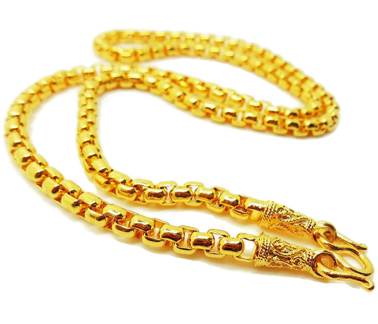 arrawana77 Chain 22K 23K 24K THAI BAHT GOLD GP NECKLACE 20" 35 Grams Jewelry