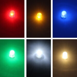 GutReise 10pcs E10 Screw DC12V Cold White Spot Led Bulb Light Lamps +10pcs E10 Base (DC12V, Cold White)